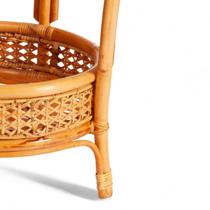 Комплект ПЕЛАНГИ 02/15 ( стол со стеклом + 4 кресла ) [с подушками] ротанг, кресло 65х65х77см, стол диаметр 64х61см, Хоней (мед) / PELANGI Honey_4