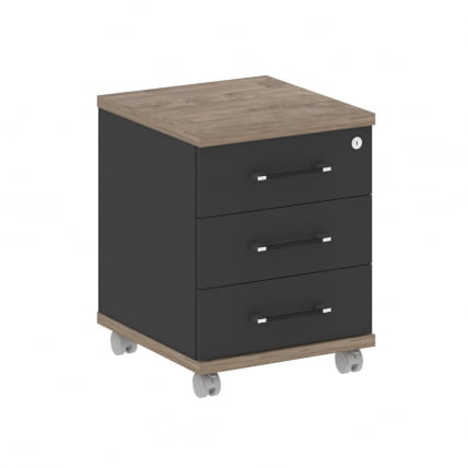 Тумба мобильная СХИФТ СК.ТМ Тиквуд Темный/Антрацит / SHIFT SK.TM_0