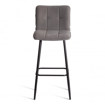 Барный стул Бари/Бари велюр, серый, 29, 45х56х110 см / Bari/Бари_4