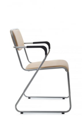 Кресло Никс Плус РCХ ОМКЛ-04 Бежевый/Металл окрашенный Хром / Nix Plus RCH OMKL-04_1