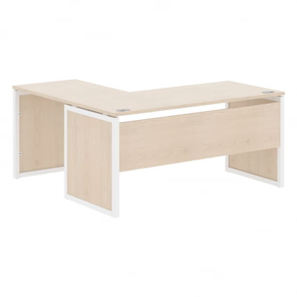 Стол письменный угловой правый КСТЕН-КП КСКПCТ 1615 Р Бук Тиара Белый / XTEN-QP XQPCT R_0