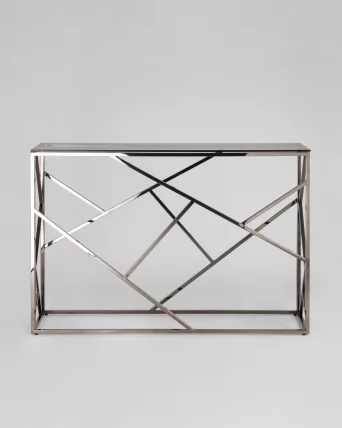 Консоль АРТ ДЕКО 115кс30 Темный хром стекло смоке / 115x30 smoke_2