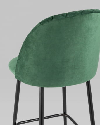Стул полубарный Марсель ПЛ велюр Зеленый_5