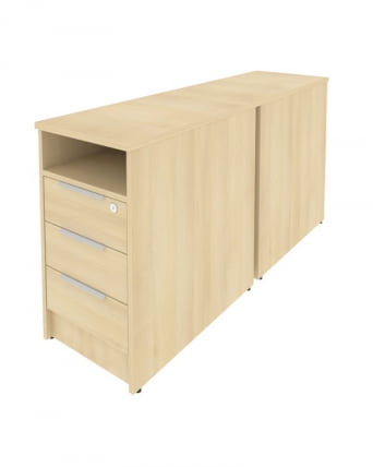 Тумба приставная двойная Метал Сйстем Б.ТП-2 Акация/Белый / Metal System_0