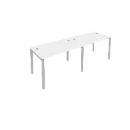 Рабочая станция на 2 раб.места Метал Сйстем Б.СМ-2.2 Белый/Серый / Metal System_0