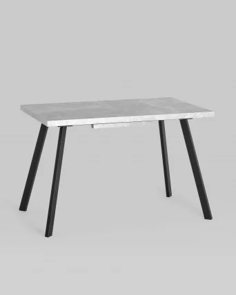Стол обеденный раскладной Плаин 116-158 Бетон-черный / Plain_1