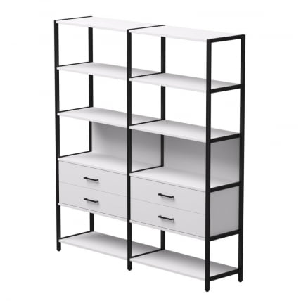 Набор стеллажных систем Еверпроф ЕВО №7 Белый Черный / Everprof EVO_0