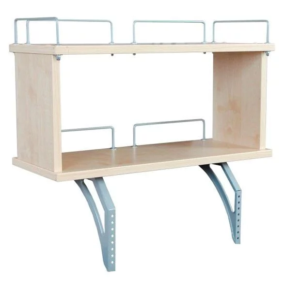 Полка задняя двухъярусная к СУТ 13/15/17 Полка_зз 1/600 (Полка_зз 7/600) Клен Серый / Polka_zz (Polka_zz_0