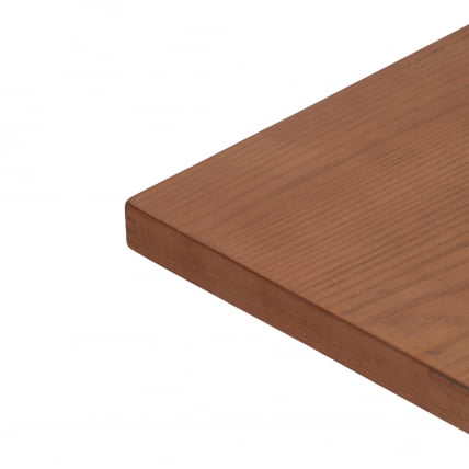 Стол РАГНАРОК дерево вяз/железная опора, 70х70х76 см, груша №3/черная опора / RAGNAROK_3