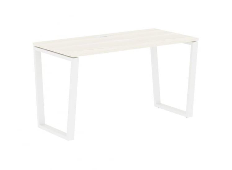 Стол письменный ЕДИС ЕВСТ 1367 Ясень Траун Белый / EDIS EVST_0