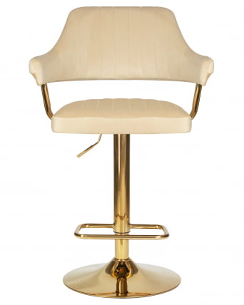 Стул барный ДОБРИН CХАРЛЙ ГОЛД (бежевый велюр (МДЖ9-10)) / DOBRIN CHARLY GOLD (MJ9-10))_5