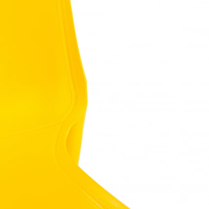 Стул ГЕНИУС (мод 75) металл/пластик, 46кс56кс84cм, желтый/ножки хром / GENIUS (mod 46x56x84cм,_6