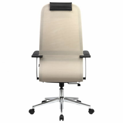 Кресло руководителя БРАБИКС ПРЕМИУМ Ултимате ЕКС-801 хром Черное/бежевое / BRABIX PREMIUM Ultimate EX-801_3