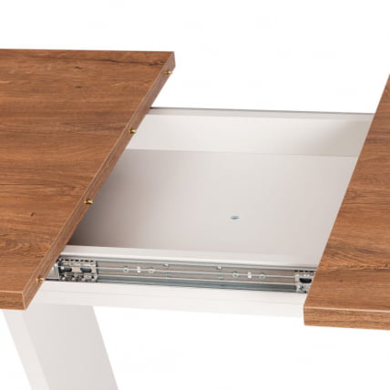 Стол обеденный ФОКС раздвижной ЛДСП, 68.6кс110-145кс75 см, Дуб Канзас/Пепел / FOX 68.6x110-145x75_9