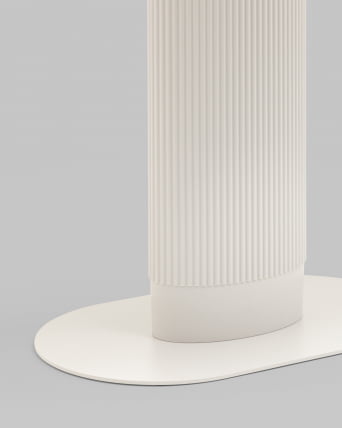 Стол овальный обеденный Мйстерй 130*80 белый / Mystery_4