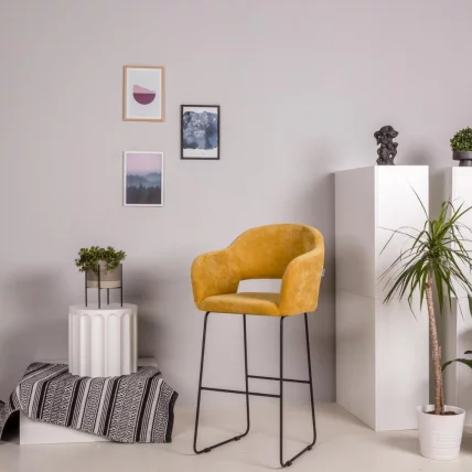 Стул полубарный Оскар (ПБ) Желт/ЛинкЗолот / Oscar_4