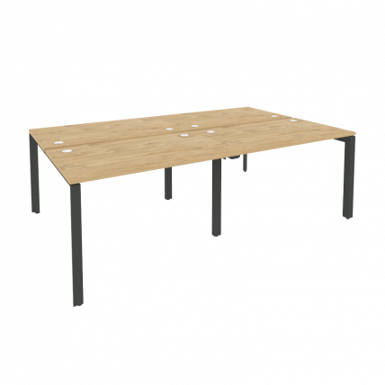 Рабочая станция на П-образном м/к ОНИКС О.МП-Д.РС-4.2.7 Тиквуд Светлый/Антрацит / ONIX O.MP-D.RS-4.2.7_0