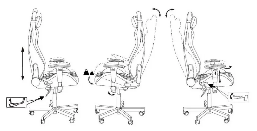 Геймерское кресло Книгхт Оутридер ЛТД / Knight Outrider LTD_20