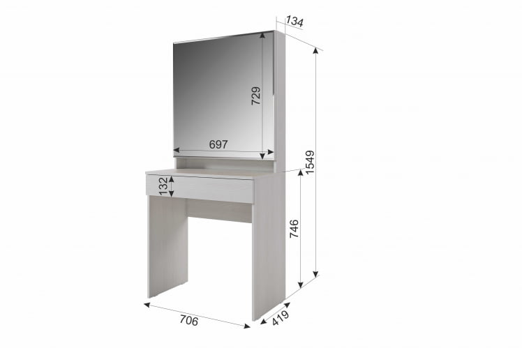 Трюмо Аурика СТА-02 дуб мария / STA-02_13