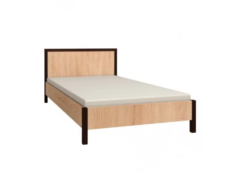 Кровать (1400) БАУХАУС 3 Дуб Сонома/Орех шоколадный(спальня) / BAUHAUS_0