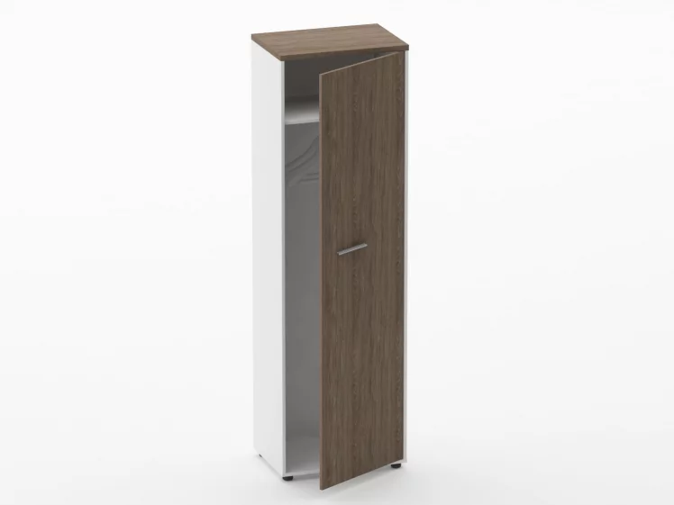 Шкаф для одежды 4 узкий Дека 10.19.302Пр Дуб Верцаска/Белый / Deka_1