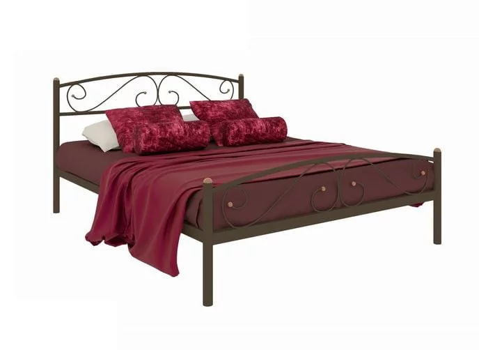 Кровать Вероника Плус 1200х2000 Коричневая / Plus_0