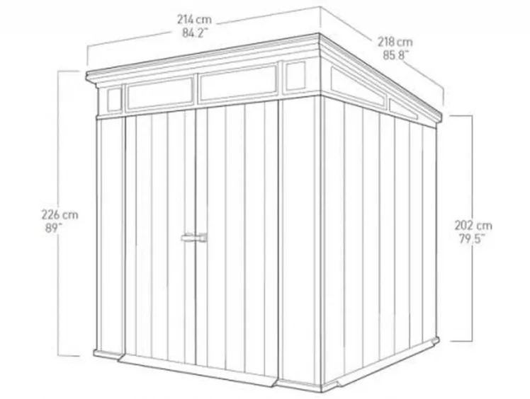 Сарай пластиковый АРТИСАН 7кс7 / ARTISAN 7x7_6