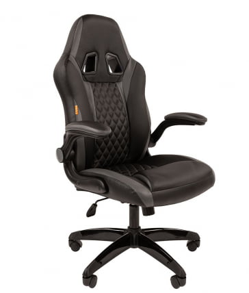 Кресло геймерское CХАИРМАН ДРАЙВ (ГАМЕ) 15 Черный Серый / CHAIRMAN (GAME)_0