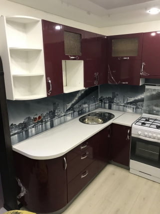 Глянцевый фартук (КОМПОЗИТ) КМ 54 / KM_2