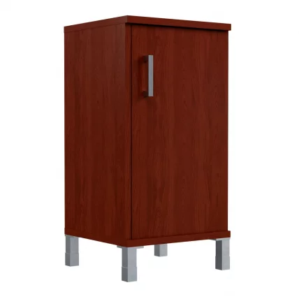 Стеллаж с дверью ДСП В411.2 Л Бургунди / L_1
