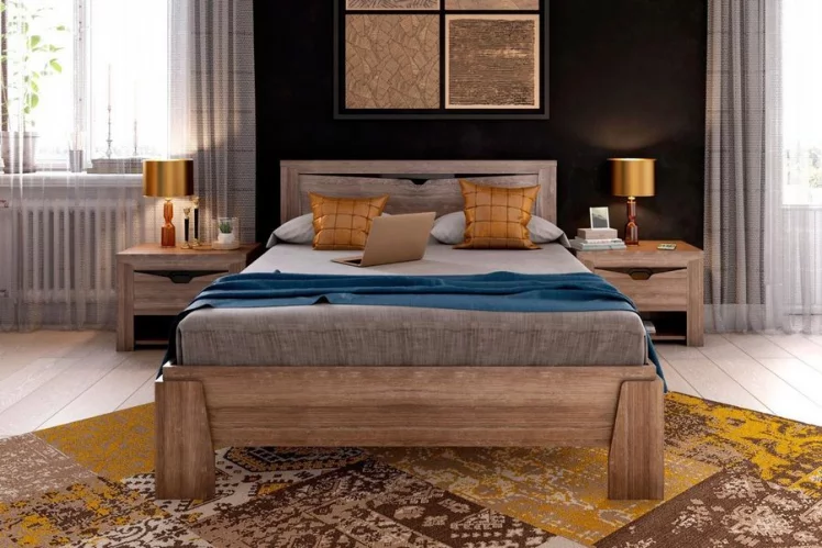 Кровать 1200 Соренто 21 Дуб Стирлинг_5