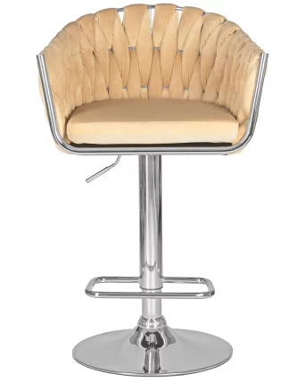 Стул барный ДОБРИН МАРCЕЛ Бежевый велюр МДЖ9-10 / DOBRIN MARCEL MJ9-10_5