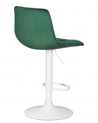 Стул барный ДОБРИН ТАИЛОР ВХИТЕ (зеленый велюр (МДЖ9-88)) / DOBRIN TAILOR WHITE (MJ9-88))_3