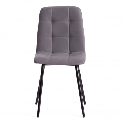 Стул CХИЛЛЙ МАКС Велюр/металл , 45 х 54 х 90 см , темно-серый/черный / CHILLY MAX_3