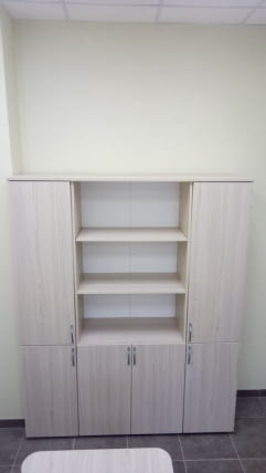 Шкаф высокий закрытый Глассй 6.19.13Пр Туя / Glassy_2