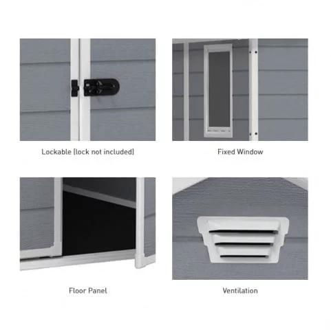 Сарай пластиковый МАНОР 6кс5 ДД / MANOR 6x5 DD_2