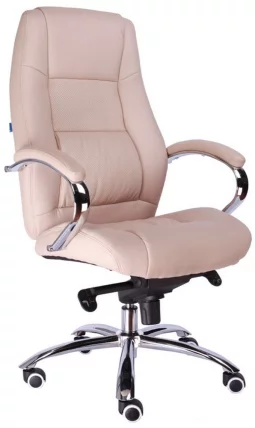 Кресло руководителя Крон М экокожа Бежевый / Kron M_3