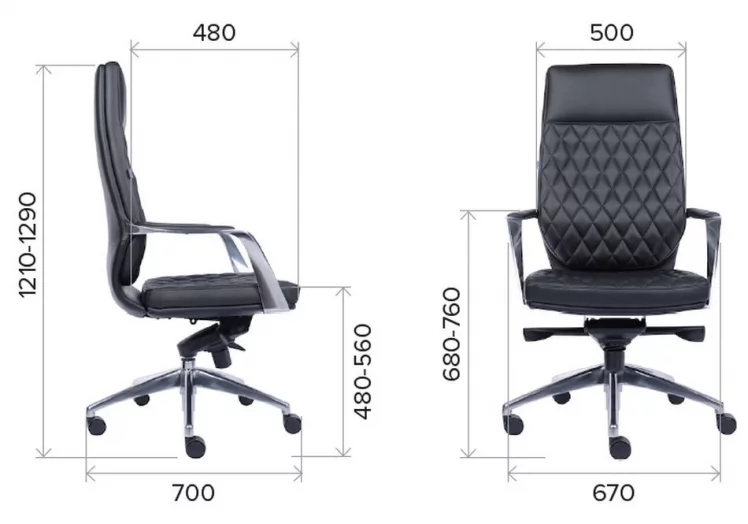 Кресло для руководителя Еверпроф Рома Экокожа Бежевый / Everprof Roma_3