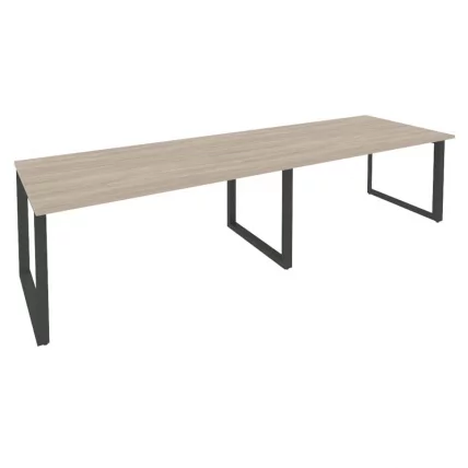 Стол переговорный (2 столешницы) ОНИКС О.МО-ПРГ-2.4 Дуб Аттик/Антрацит / ONIX O.MO-PRG-2.4_0