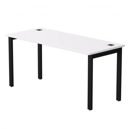 Стол прямой на металлокаркасе, опоры 45 гр Еверпроф ЕВО 254С004 Белый Черный / Everprof EVO 254S004_0
