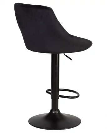 Стул барный ДОБРИН ЛОГАН БЛАCК Черный велюр МДЖ9-101 / DOBRIN LOGAN BLACK MJ9-101_3
