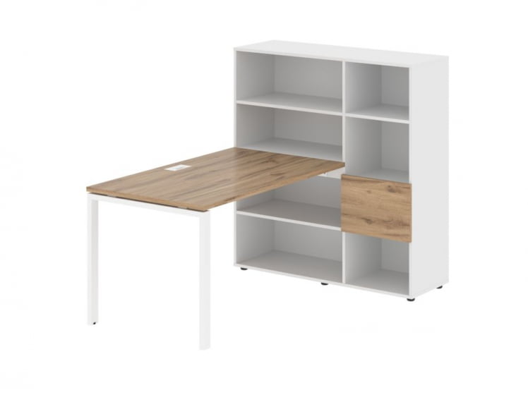 Рабочая станция ЕДИС ЕУРСТ 1213 Дуб Денвер светлый Белый Белый / EDIS EURST_0