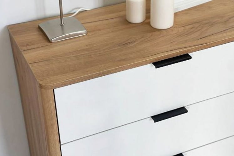 Комод Адам МСА-02 дуб крафт золотой/белое дерево / MSA-02_7