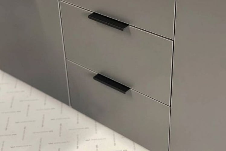 Шкаф трехдверный Адам МСА-04 дуб крафт золотой/графит / MSA-04_6