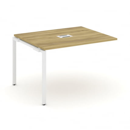 Проходной наборный элемент переговорного стола CОНCЕПТ CН.НПРГ-012 Дуб Винченцо Белый / CONCEPT CN.NPRG-012_0