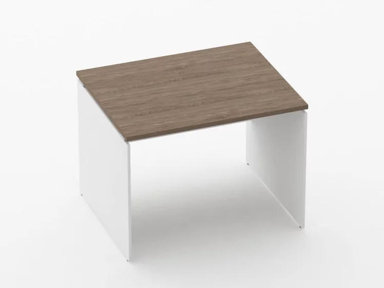 Стол прямой Дека ЛДСП каркас 75.08.10 Дуб Верцаска/Белый / Deka_0