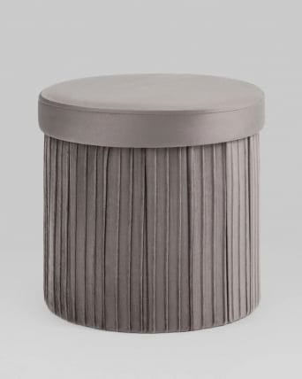 Пуф складной с ящиком Сторе Роунд антрацитовый / Store Round_5