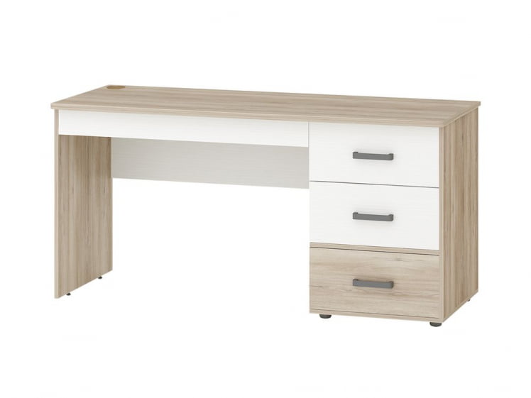 Стол компьютерный Эверест 500.24 Дуб Кронберг/Белый шпон_0