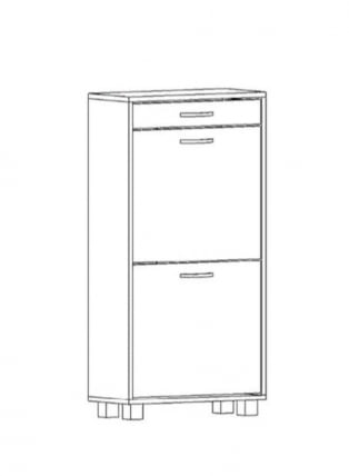 Обувница ШО-52 В Ясень Анкор светлый_1