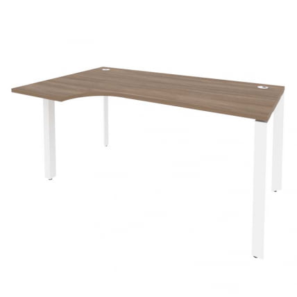 Стол эргономичный левый на П-образном м/к ОНИКС О.МП-СА-1Л Дуб Аризона/Белый / ONIX O.MP-SA-1L_0